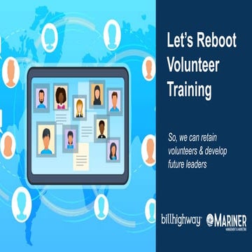 Let's Reboot Volunteer Training
