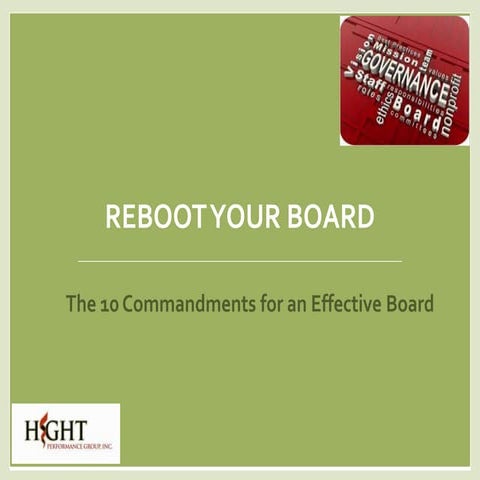 Reboot your board