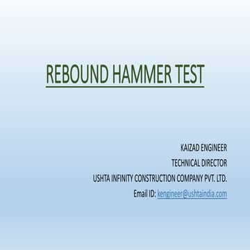 Rebound hammer test