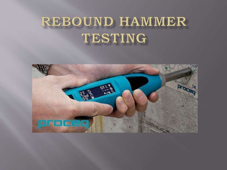 Rebound hammer testing