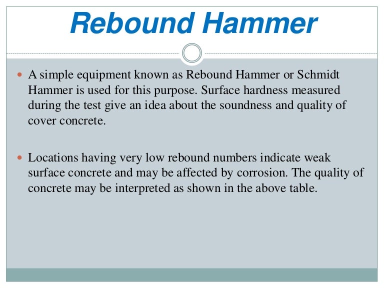 Rebound hammer types