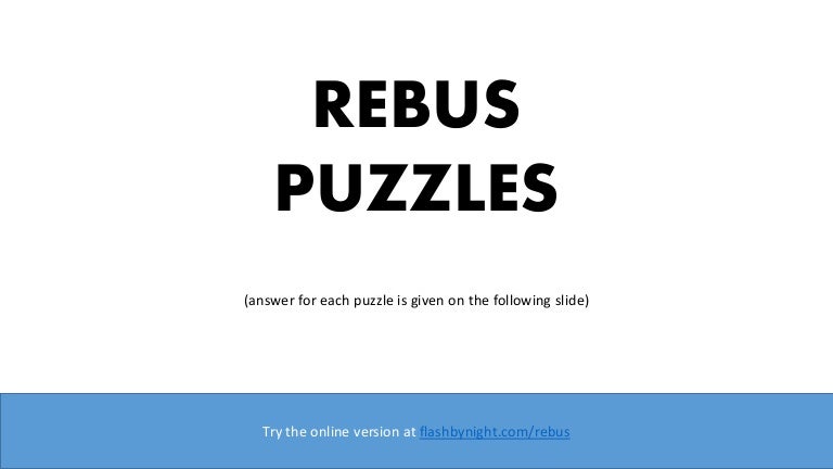 rebus puzzles