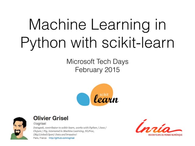 Scikit-Learn: Machine Learning in Python | PDF