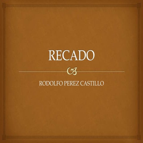 Ejemplo de un recado | DOCX