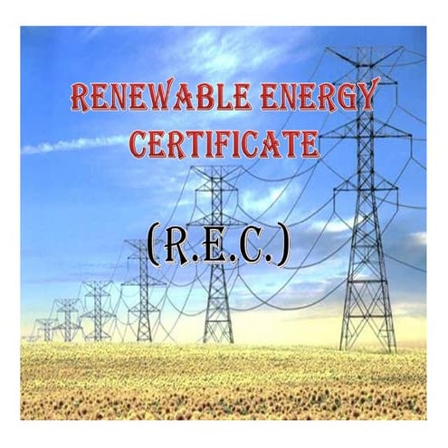 REC basic detail for Solar MW Plant