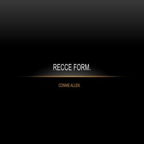 A2 recce checklist_ studio | PDF