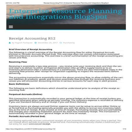 Receipt Accounting R12 _ Enterprise Resource Planning and Integrations BlogSp...