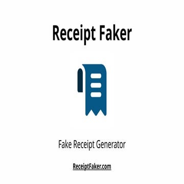 Receipt Faker - Create receipts with custom information from selected ...