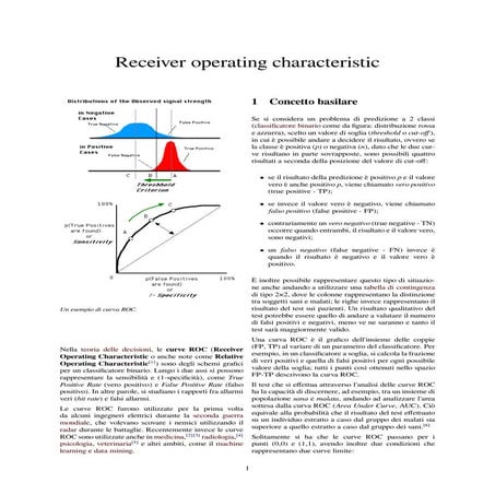ROC :Receiver operating characteristic | PDF