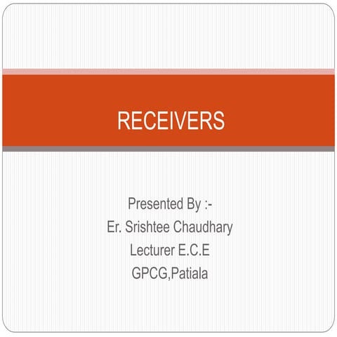RECEIVERS.ppt