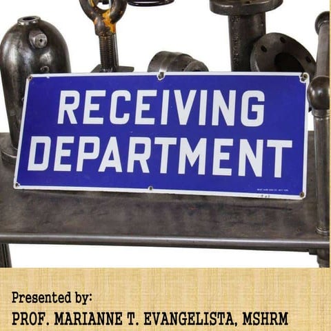 RECEIVING CONTROL POLICIES