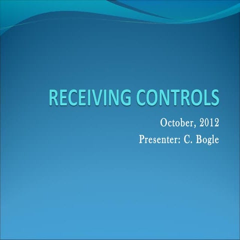 Receiving Controls