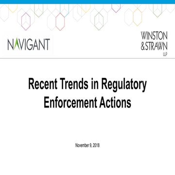 Recent Trends in Regulatory Actions Impacting Banks and Financial Institutions