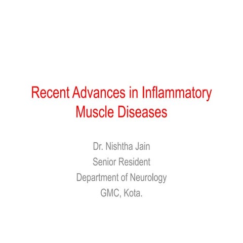 Recent advances in inflammatory muscle diseases
