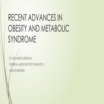 RECENT ADVANCES IN OBESITY AND METABOLIC SYNDROME.ppt