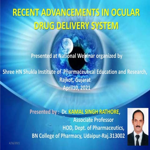 Recent Advancements in Ocular Drug Delivery Systems | PPTX