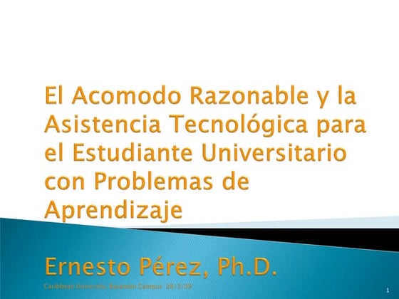 Lista de acomodos razonables educacion especial | PDF