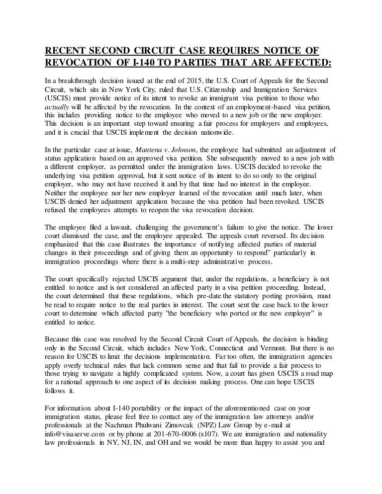 second circuit decisions