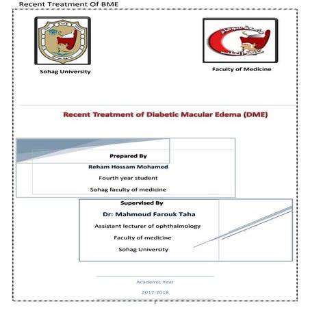 Recent Treatment of DME | PDF