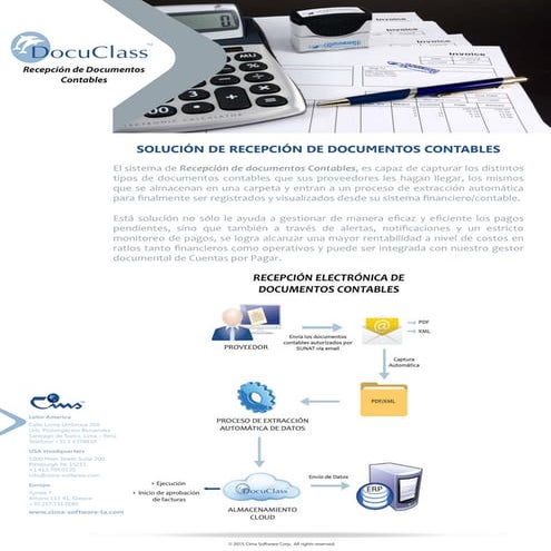 Recepción de documentos contables by Cima Software | PDF