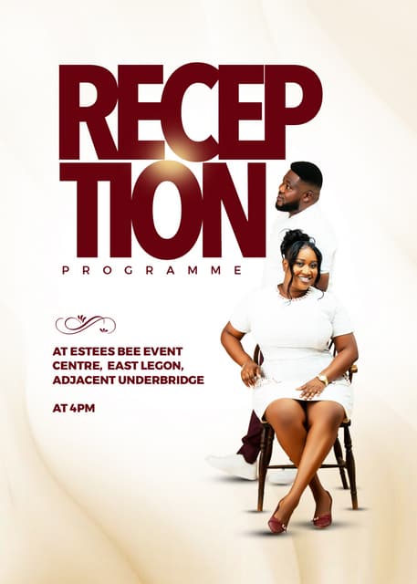 RECEPTION PROGRAMME - RECEPTION PROGRAMME
