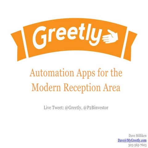 Automation Apps for the Modern Reception Area | PPTX