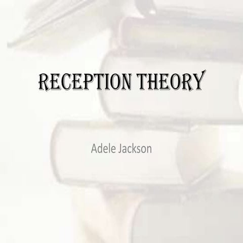 Reception theory