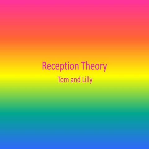 Reception theory