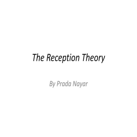 Media Reception theory