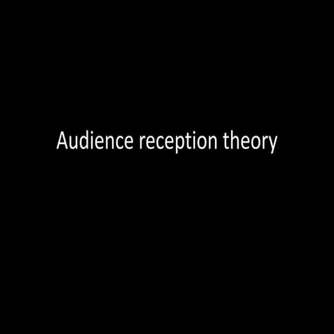 Reception theory