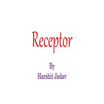 Receptor - Pharmacology
