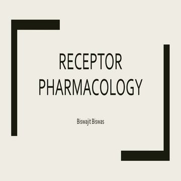 Receptor pharmacology