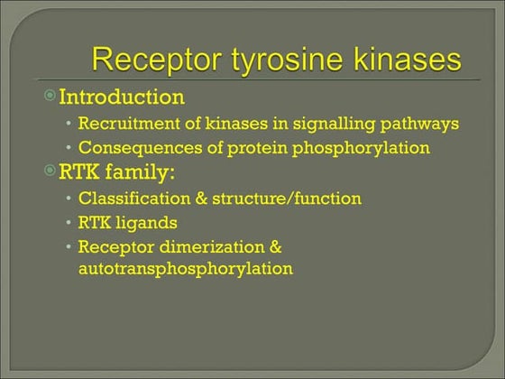Receptor tyrosine kinase | PPTX