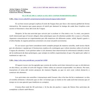 Selecció de bons recursos didàctics...