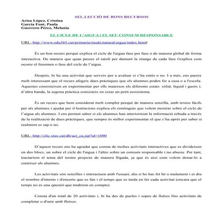 Selecció de bons recursos didàctics de la web