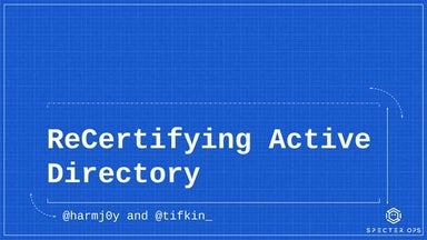 ReCertifying Active Directory