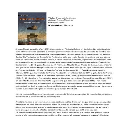 Recesion   o que sei do silencio