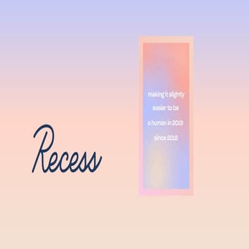 Digiday Brand Summit December 2019 | Recess