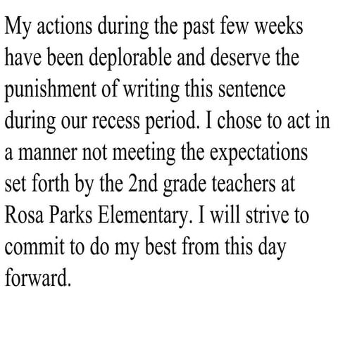 Recess letter | PPT