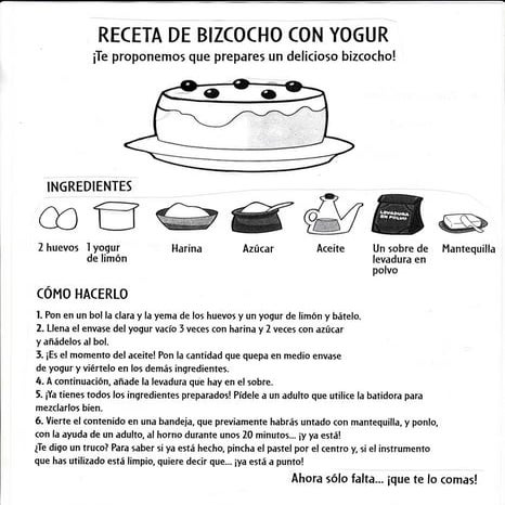 Receta de bizcocho con yogur