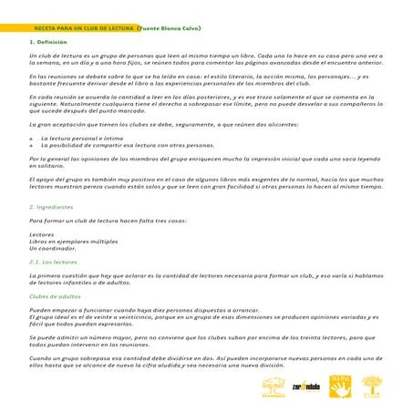 Qué es y cómo hacer un club de lectura | PDF