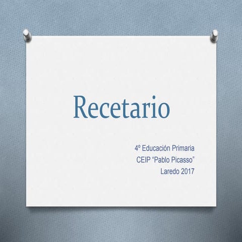 Recetario