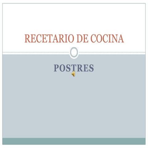 Recetario de cocina