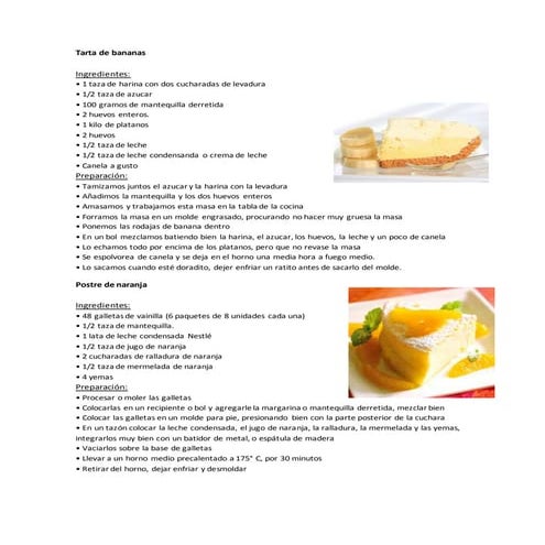 Recetas