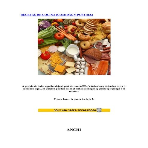 10 recetas | DOCX