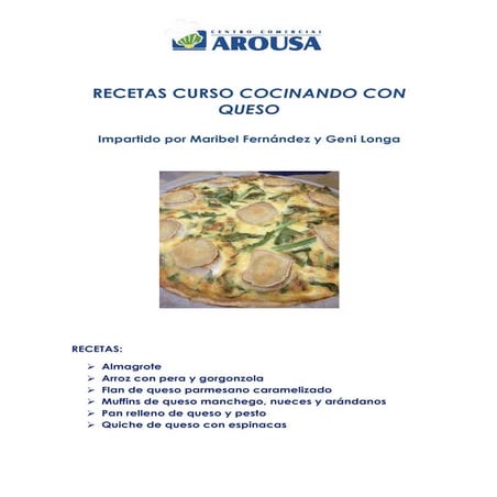 Recetas cocinanco con queso
