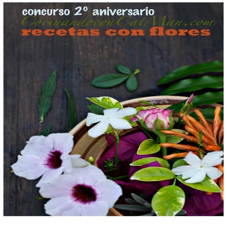 Recetas con flores
