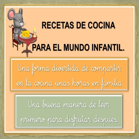 Recetas de cocinas para niños y niñas