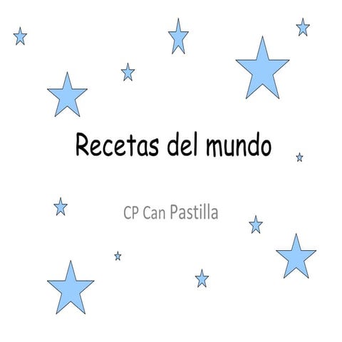 Recetas del  mundo
