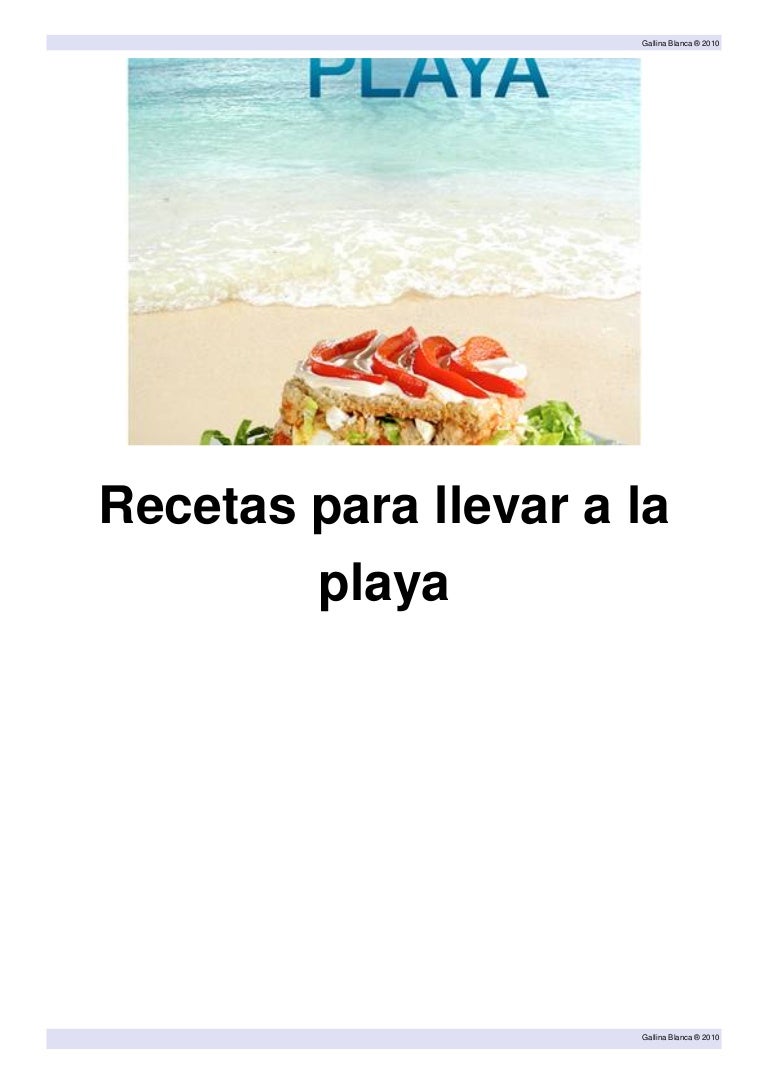 Playa A La Para Recetas Llevar Playa A La Para Recetas Llevar